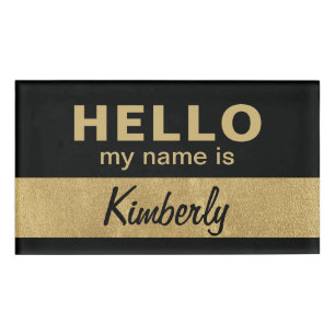 Hello My Name Is - Custom Script Employee Name Name Tag