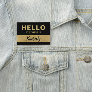 Hello My Name Is - Custom Script Employee Name Name Tag