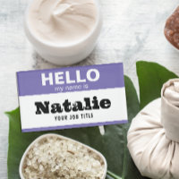 Hello My Name Is Customized Nursing Student Nurse
