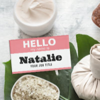 Hello My Name Is Customized Nursing Student Nurse