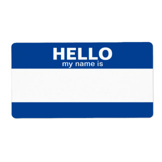 Hello My Name Is.... event badge / sticker/ label