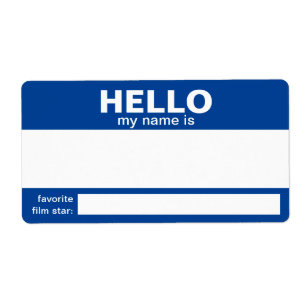 Hello My Name Is.... event badge / sticker/ label