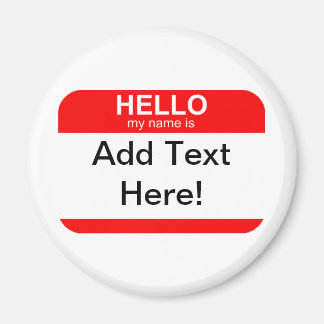 Hello My Name is Flexible Magnet