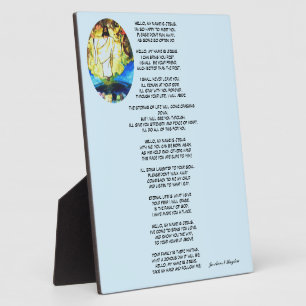 HELLO MY NAME IS JESUS poem  Plaque