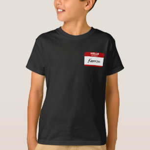 Hello My Name Is Kamron (Red) T-Shirt