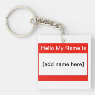 Hello my name is keychain
