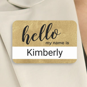 Hello My Name Is - Modern Calligraphy Custom Name Tag