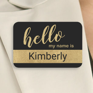 Hello My Name Is - Modern Calligraphy Custom Name Tag