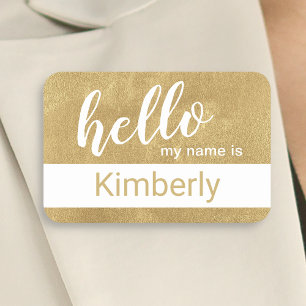 Hello My Name Is - Modern Calligraphy Custom Tag