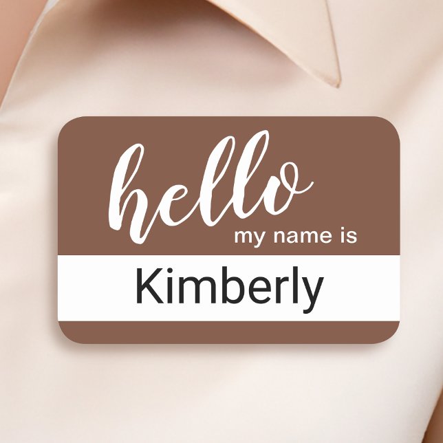 Hello My Name Is - Modern Calligraphy Custom Tag (Creator Uploaded)