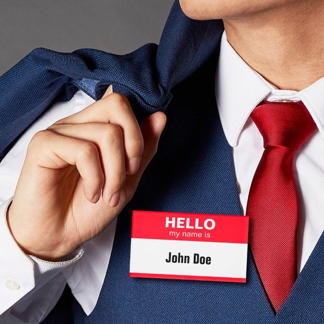 Hello My Name Is Name Tag (Creator Uploaded)