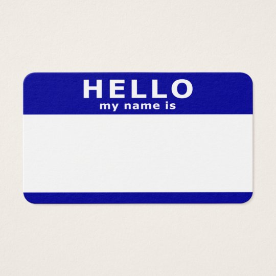 hello my name is name tag | Zazzle.ca