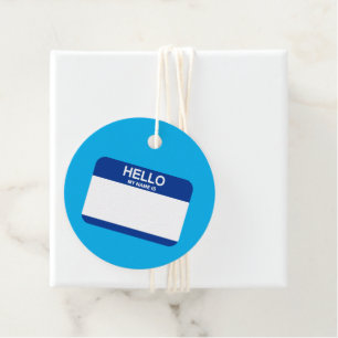Hello My Name Is Nametag Blue Office Event Fun Favour Tags