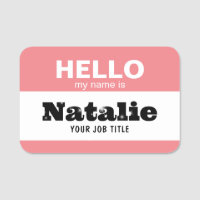 Hello My Name Is NHS Practitioner Nursery School