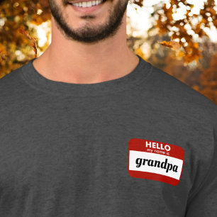 "Hello My Name Is" Personalized Pregnancy Reveal T-Shirt