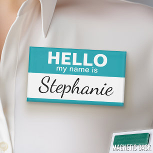 Hello my name is - personalized tag