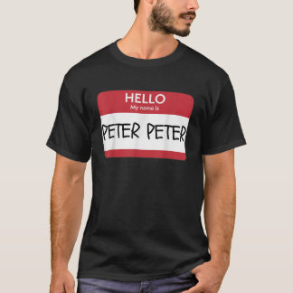Hello My Name Is Peter Peter Funny Halloween T-Shirt
