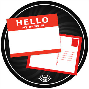hello my name is postcard