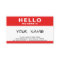 hello my name is red name tag
