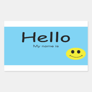 Hello, My Name Is Sticker