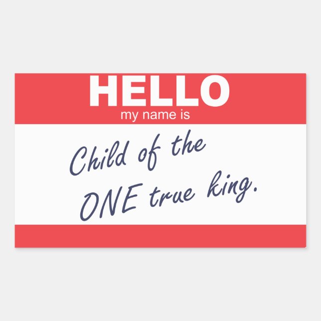 Hello My Name Is... Sticker (Front)