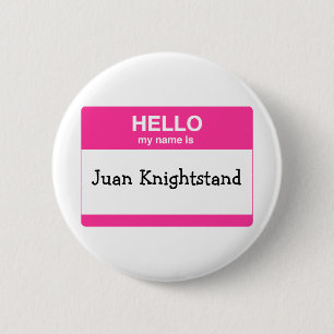 Hello, My Name is Tag 2 Inch Round Button