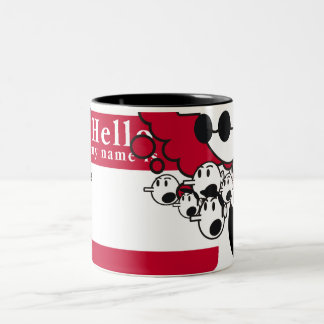 hello my name is Two-Tone coffee mug