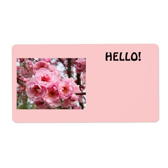 HELLO name tags custom Business Conferences Floral Shipping Label