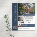 Hello Neighbour Real Estate Marketing Introduction Flyer<br><div class="desc">Raise your brand awareness and generate new leads with this HELLO NEIGHBOR real estate marketing flyer. The modern design will catch the eye of your potential clients and let them know that you are the friendly,  knowledgeable real estate agent who understands their neighbourhood as well as they do!</div>