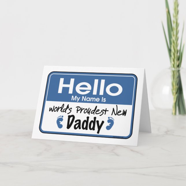Hello New Daddy Card (Front)