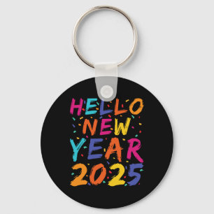 Hello New Year 2025 Family Matching Celebration Pa Keychain