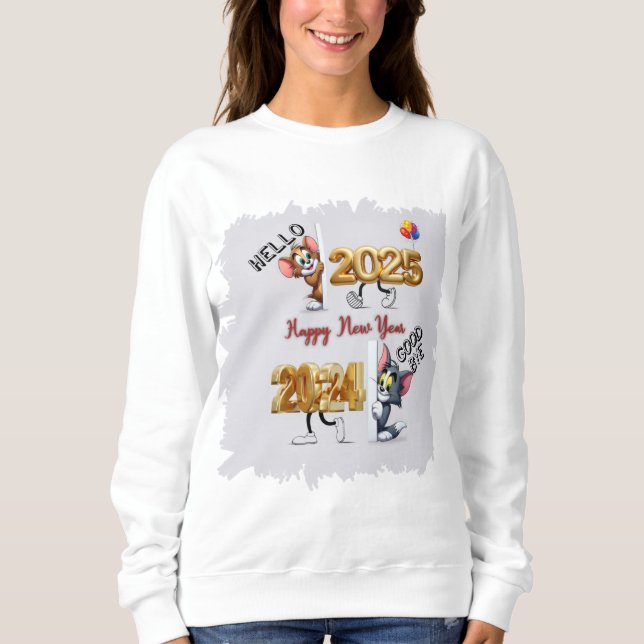 Hello New Year  Sweatshirt (Front)