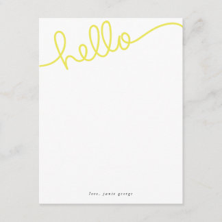 Hello Note Cards