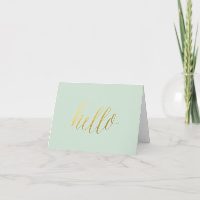 HELLO notecard (Front)