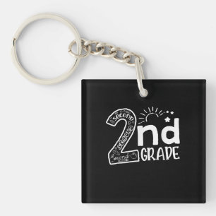 Hello On To 2nd Grade Teachers Team Secound Grade Keychain