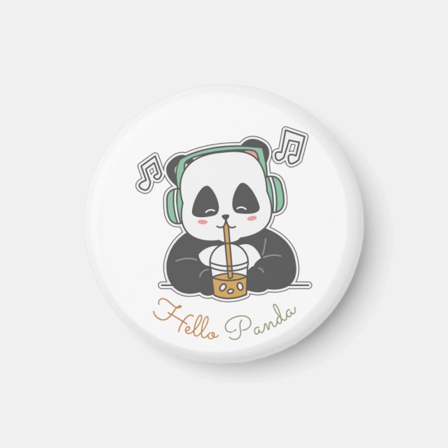 Hello panda magnet (Front)