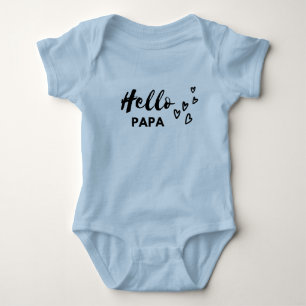 Hello PAPA   Baby Bodysuit