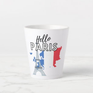 Hello Paris  Latte Mug