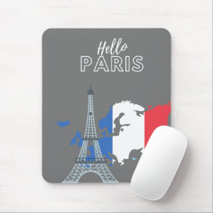Hello Paris Mouse Pad