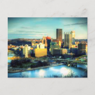 Hello pittsburgh postcard
