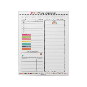 Hello Planner: Weekly Income & Expense Ledger Notepad