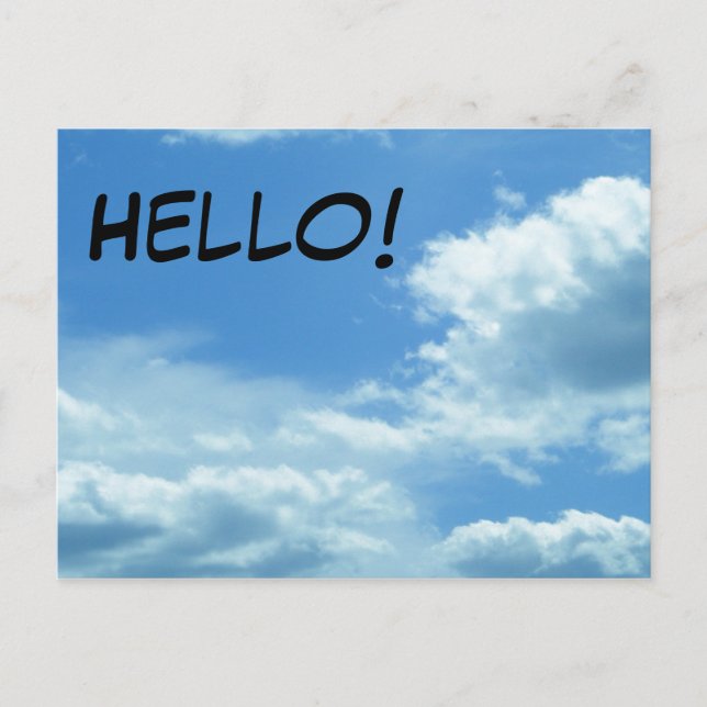 Hello! Postcard (Front)