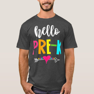 Hello Pre K Back To School Funny Kids T-Shirt