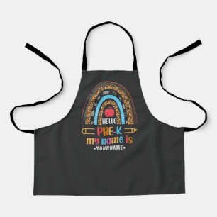 Hello Pre K Back to School Preschool Gifts Apron