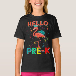 Hello Pre-K Flamingo Back To School T-Shirt