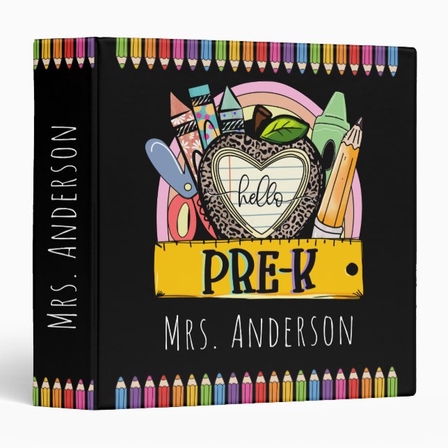 Hello Pre-k, Pre k Classroom Binder (Front/Spine)
