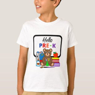 Hello Pre-K School Bear Boy's T-Shirt 2