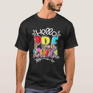 Hello Preschool Back To School Pre-K Teacher Stude T-Shirt