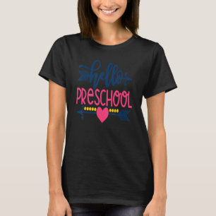 Hello Preschool Teacher Kids Back To School Pre K T-Shirt
