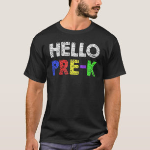Hello Preschool Team Kinder Back To School Teacher T-Shirt